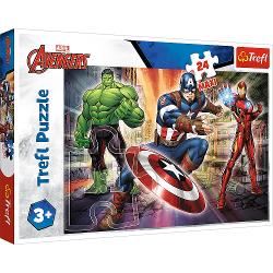 Puzzle Trefl Maxi Eroi Avengers cu 24 de piese mari 14321