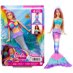 Papusa sirena cu lumini Barbie Dreamtopia MTHDJ36