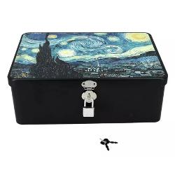 Cutie metalica decorativa, Van Gogh mare 24x17.5x8.5 cm 0447100