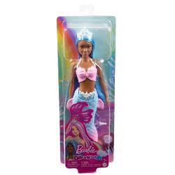 Papusa Barbie Dreamtopia - Sirena cu par albastru si coada albastra MTHGR08 HGR12