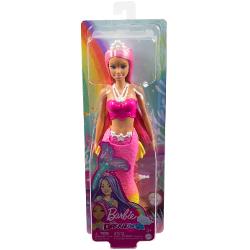 Papusa Barbie Dreamtopia - Sirena cu par roz si coada roz MTHGR08 HGR11