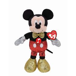 Jucarie de plus Ty Beanie babies, figura Mickey, 20 cm 41265