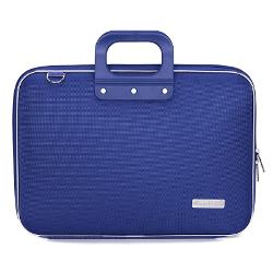 Geanta lux business pentru laptop 15.6 Clasic nylon Bombata Albastru cobalt E00807 18 (Nylon)