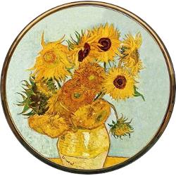 Oglinda dubla pentru poseta, Van Gogh, Sunflowers 7 cm M07GO