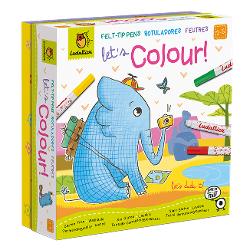 Hai sa coloram - Set de desen cu carioci pentru copii mici, Ludattica 21535