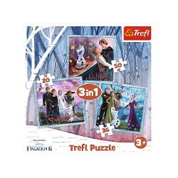 Puzzle Frozen2 Regatul De Gheata, 20/36/50 Piese 34853