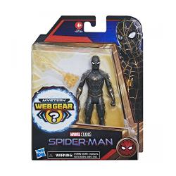 Spider-man mystery webgear figurina spider-man in costum negru si auriu 15cm