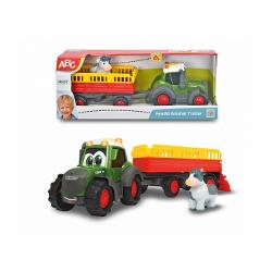 Tractoras cu remorca pentru animale, cu figurina vacuta 204115001