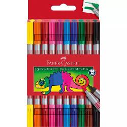 Carioca Faber-Castell 10 culori, cu 2 capete 151110