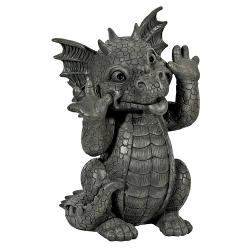 Statueta dragon de gradina - Te-am prins, 26 cm GD078