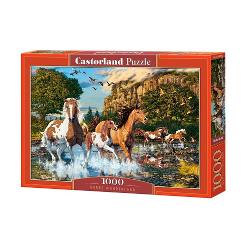 Puzzle de 1000 piese cu Horse Wolderland Puzzle-ul are dimensiunile 68 x 47 cm si cutia 35×25×5 cm Pentru cei cu varste de peste 9 ani