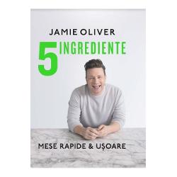 Jamie Oliver autorul celor mai bine v&226;ndute c&259;r&539;i culinare din toate timpurile &238;n Marea Britanie revine cu o lucrare senza&539;ional&259; Concentr&226;ndu-se pe combina&539;ii incredibile de 5 ingrediente a creat 130 de re&539;ete pe baza c&259;rora pute&539;i prepara bun&259;t&259;&539;i pentru mesele zilnice Autorul v&259; d&259; idei pentru toate tipurile de m&226;nc&259;ruri de la salate paste pui &537;i pe&537;te la feluri inedite cu legume orez 