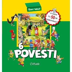 Cunoa&537;te-i pe lup &537;i pe cei trei purcelu&537;i pe vr&259;jitoarea cea hain&259; &537;i pe hansel &537;i gretel pe cenus&259;reasa &537;i mica siren&259; în &537;ase pove&537;ti magnific ilustrate de Tony Wolf cu multe ferestruici pe care le deschizi ca s&259; p&259;trunzi în lumea magic&259; a basmelor