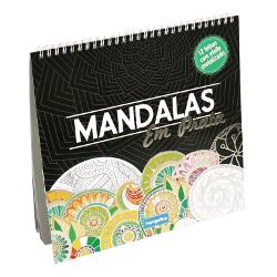 Carte de colorat pentru adulti Mandala (metalizat)