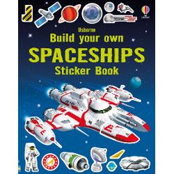 Young space fans can create their own amazing spaceships in this skyrocketing sticker book 10 full pages of stickers including laser guns rocket boosters viewing ports and more will keep children entertained for hours Includes spaceships inspired by famous science fiction stories as well as actual spaceships and satellites that exist today