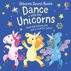 Are you ready to do the unicorn dance This magical novelty book is guaranteed to get little children moving It features a different group of dancing unicorns on each page with a lively tune for children to dance along to The inviting text explains one very simple dance move to go with each tune and then at the end they put them all together and do the whole dance while the unicorns neigh and sparkle