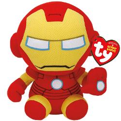 Jucarie de plus TY Beanie Babies - Iron Man 15 cm TY44005