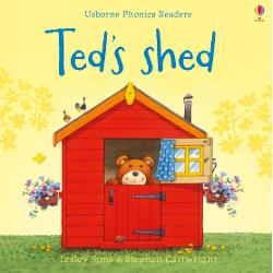 Ted is busy in his shed but can you guess what he’s making This entertaining story for beginner readers has simple rhyming text and colourful illustrations by Stephen Cartwright – and you can also listen to the story online A delight to share with young children or for beginner readers to read themselves with parent’s notes on phonics at the back