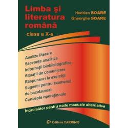 Adresandu-se in primul rand elevilor si in mod deosebit pentru pregatirea examenului national de bacalaureat desfasurat dupa o noua programa analizele literare si interpretarile critice contin si o metodica subiacenta fiind astfel un auxiliar operabil si in organizarea si desfasurarea procesului de predare-invatare de catre profesorii de limba si literatura romanaAutor Hadrian Soare Gheorghe SoareCaracteristici format 17 X 24 cm monocromie 616 p