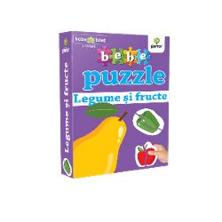 Puzzle-ul con&539;ine 20 piese de mari dimensiuni potrivite pentru copiii cu vârsta peste 18 luni Acestea se potrivesc câte dou&259; astfel încât s&259; alc&259;tuiasc&259; 10 legume &537;i fructePotrivit înc&259; de la 12 luni puzzle-ul dezvolt&259; abilit&259;&539;ile cognitive r&259;bdarea &537;i precizia mi&537;c&259;rilor