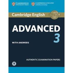 Cambridge English Advanced 3 contains four tests for the Advanced exam also known as Certificate in Advanced English CAEThese examination papers for the Cambridge English Advanced CAE exam provide the most authentic exam preparation available allowing candidates to familiarise themselves with the content and format of the exam and to practise useful exam techniques Downloadable audio contains the listening tests material The Students Books and Audio CDs are also 