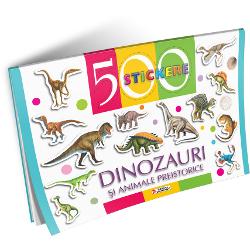 500 Stickere - Dinozauri si animale preistorice