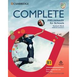 Complete Preliminary for Schools is the most thorough preparation for the revised B1 Preliminary for SchoolsComplete Students Book allows you to maximise students performance with the Complete approach to language development and exam training It creates a stimulating learning environment with eye-catching images easy-to-navigate units and fun topics Students are able to build confidence through our unique understanding of the exam and insights from previous candidate 