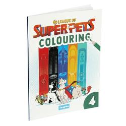 Carte de colorat Leagues of SuperPets Europrice 32 de pagini Recomandat pentru 4 ani in sus