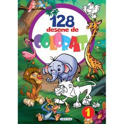 Cautati o activitate care sa ii dezvolte creativitatea copilului dumneavoastra Va propunem aceasta carte cu 128 desene de colorat
