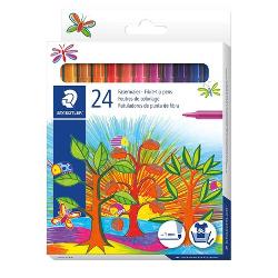 Set Carioca 24 culori  cutieSe spala cu usurinta de pe majoritatea materialelor textileCapac ventilat