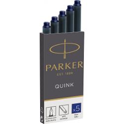 Blister 5 cartuse cerneala quink blue permanent