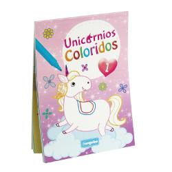 Carte de colorat Unicorni 1