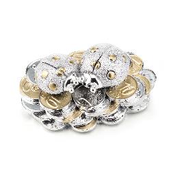 Doua gargarite auriu 7.5cm r 17670 oro
