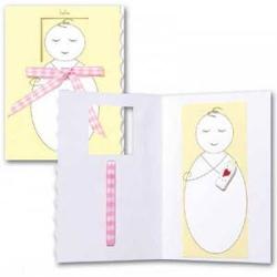 Felicitare 3d bebe roz 2014