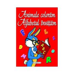 O frumoasa carte de colorat ce ajuta la invatarea alfabetului  