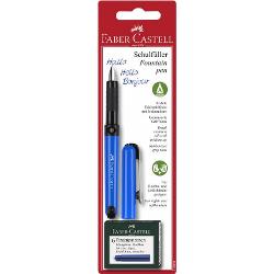 Stilou scolar Faber-Castell Vario + cerneala, blister 149898