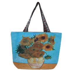 Geanta pentru plaja Van Gogh Sunflowers 54x40x17 cm Carmani 0218814
