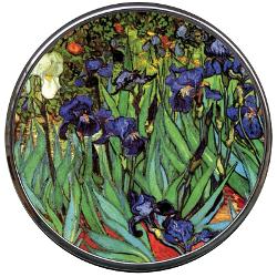 Oglina dubla pentru poseta Van Gogh Iris 7 cm Parastone M09GO