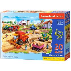 Puzzle 20 piese Maxi Work on the farm 2436