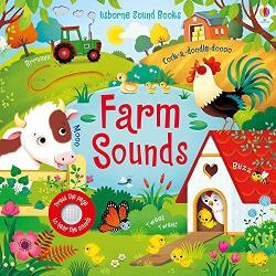 Little ones will love bringing the farmyard to life with this adorable sound book Press the pages and hear hens clucking cows mooing and much more and pore over colourful scenes include a sheepdog rounding up sheep a piglet playing in the mud and ducks splashing in the pond With simple text holes to peep through and fingertrails to explore