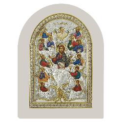 Icoana argint pomul vietii 10x14cm rama alba mb/e 1200wh-dx