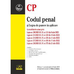 Codul penal si Legea de punere in aplicare 23 iulie 2023