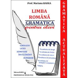 Noua Program&259; de limba român&259;pentru ciclul gimnazial aflat&259;de curând în vigoare impune o alt&259; abordarea gramaticii limbii româneprin introducerea de noi termeni no&539;iuniaspecte ale claselor lexico-gramaticale&537;i ale func&539;iilor sintactice în conformitatecu normele academice Aceast&259; carte„GRAMATICA ACTUALIZAT&258;”cuprinde 