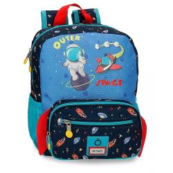 Ghiozdan gradinita Enso Outer Space multicolor 23x28x10 cmBrand EnsoCuloare multicolorDimensiune 23x28x10 cmMaterial poliester care este flexibil si usorBretele sunt ajustabile pentru o purtare confortabila si ergonomice care se adapteaza perfect la spate si captusiteCapacitate 5 litri1 compartimentManer superiorInchidere cu fermoarRucsacul poate fi transportata in mana de maner sau in spate cu ajutorul 