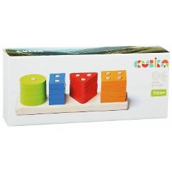 Jucarie din lemn, Cubika, Sortator forme geometrice 2 15337