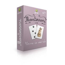 Urme de animale Carti de joc educative Montessori Seria 4