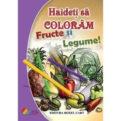 Carte de colorat fructe si legume 