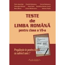 Teste de limba romana cls VIII - Mistral