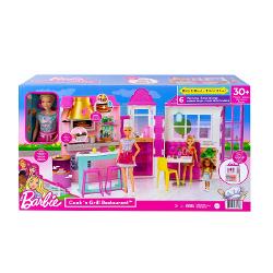 Papusa Barbie Set De Joaca Restaurant MTHBB91