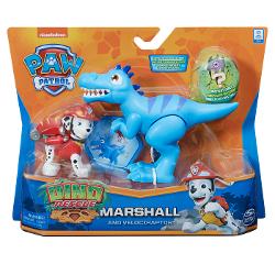 Patrula Catelusilor Set Figurina Catelus Marshall Si Dinozaur Velociptor 6058512_20126400